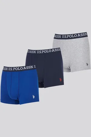 U.S. Polo Assn. U. S. Polo Assn. Mens 3 Pack Multi Boxer ShortsMiddel