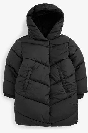 Next Vandafvisende imiteret pels foret med hætte Polstrede frakker (3-16år)6 år (116cm)