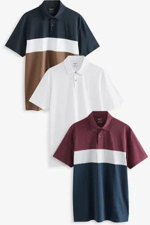 Next Kortærmet jersey poloskjorter 3 PakkeS