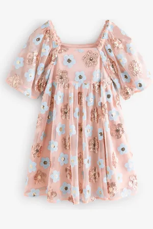 Next Floral Sequin Dress (3-16yrs)7 år (122cm)