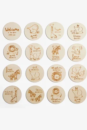 Next Baby Jungle Wooden Milestone CardsEn