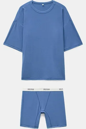 Hush Puppies Ribbed Viscose Boxer Short Pyjamas Setxlarge