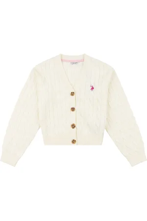 U.S. Polo Assn. U. S. Polo Assn. Piger kabelstrikket Cardigan10 - 11 år (140 - 146cm)