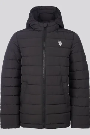 U.S. Polo Assn. U. S. Polo Assn. Boys Lightweight Quilt Hooded Puffer Jacket9 - 10 år (134 - 140cm)