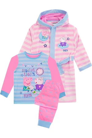 Character 100% Cotton Peppa Pig Dressing Gown and Pyjama Set6 - 7 år (116 - 122cm)