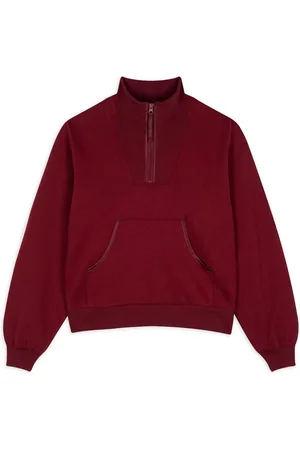 Chelsea Peers 100% økologisk Sweatermed kvart lynlåstragt42