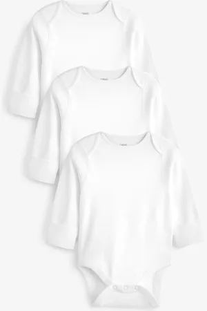Next 3 Pack Kind To Skin Long Sleeve Baby BodysuitsUp to 1 Month (56cm)