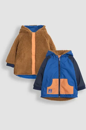 JoJo Maman Bébé Colour Block Reversible Jacket6 - 7 år (116 - 122cm)