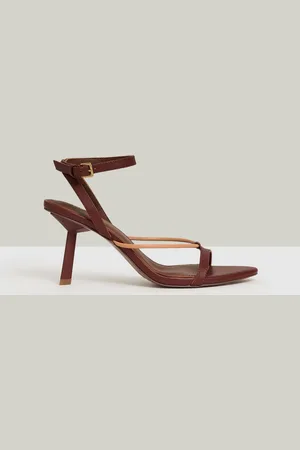 Reiss Ashley Leather Strappy Heeled Sandalseu38