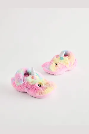 Next Faux Fur Clog Slippers