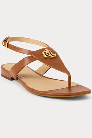 Ralph Lauren Everley læder sandaler