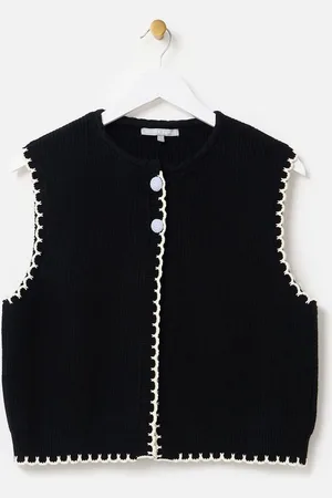 Oliver Bonas Blanket Stitch Knitted Waistcoat38