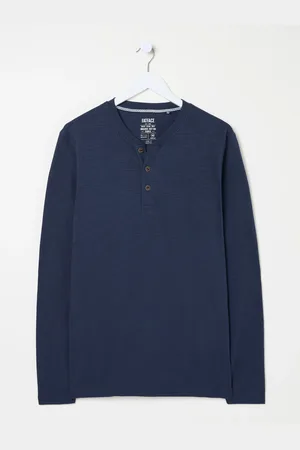Fat Face FatFace Long Sleeve Henley T ShirtXXL
