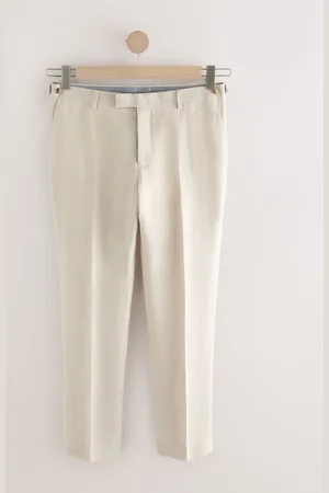 Next Slim Fit Signature Leomaster Italiensk 100% Hør Stof Jakkesæt Bukser38s