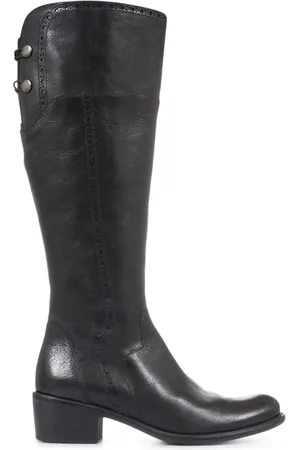 JONES BOOTMAKER Slim Fit Rachel Rider Knæhøj Sort Støvler