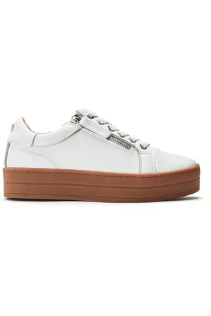 Moda In Pelle Barlli Contrast Topline Leather Trainerseu37