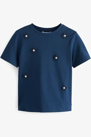 Next Short Sleeve Floral Print Embellished T-Shirt48