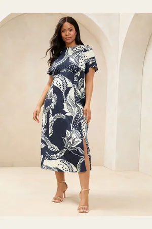 Lipsy London Mixed Tryk Underbust Jersey Midi Kjole52