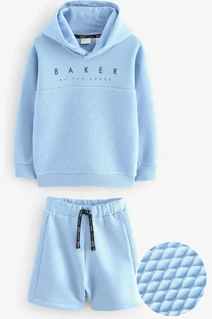 Ted Baker Blue Quilted Hoodie And Shorts Set10 år (140cm)