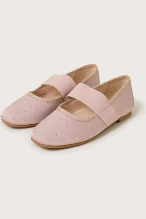 Monsoon Diamante Elastic Ballet Flats