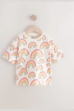 Next Girls Short Sleeve 100% Cotton T-Shirt (3mths-7yrs)6 - 7 år (116 - 122cm)