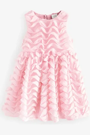 Next Sleeveless Mesh Dress (3mths-7yrs)1.5 - 2 år (86 - 92cm)
