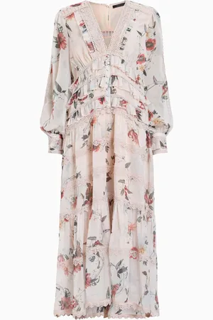 AllSaints AllSaints Zora Midi 100% Cotton Dress38