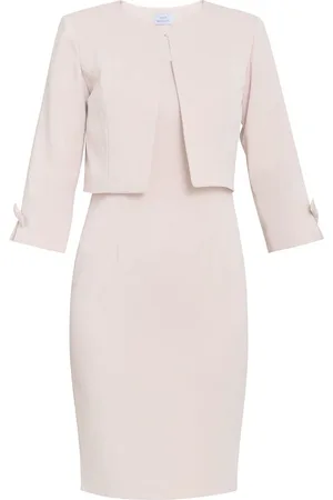 Gina Bacconi Pink Corinne Crepe Dress And Jacket Set46