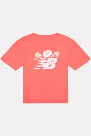 New Balance Kids Floral Vines Back Graphic 100% Cotton T-Shirt140146cm
