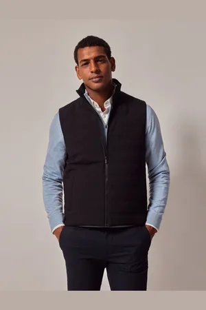 Hawes & Curtis Quiltet Sort GiletS