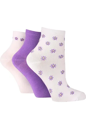 Wild Feet Bamboo Cropped Crew Socks 3 Packen