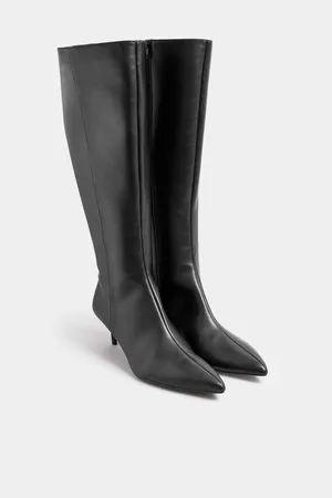Long Tall Sally Dressy Knee High Point PU Boots