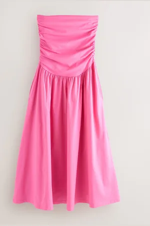 Next Bandeau Jersey Woven Mix Midi Kjole40
