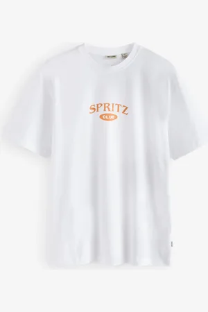 Only & Sons Resort Collar Embroided Floral Print 100% Organic Cotton T-Shirtmedium