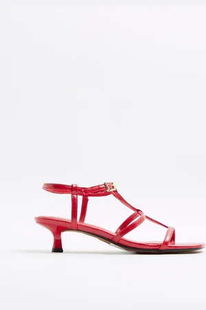 River Island T-Bar Kitten Heel Sandalseu35uk2