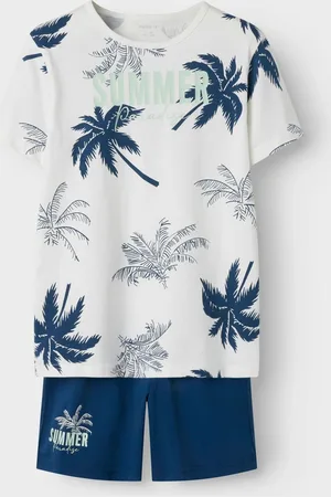 NAME IT Summer Tropical Top & Short Pyjama Set122128cm