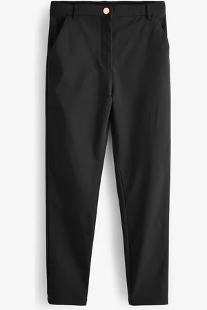 Next Senior Gold Snap High Waisted Skinny Stretch School Trousers (9-17yrs)12 år (152cm)