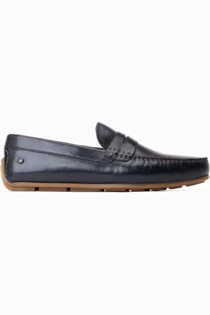 Base London Blue Collins Slip-On Loafersuk9eu43