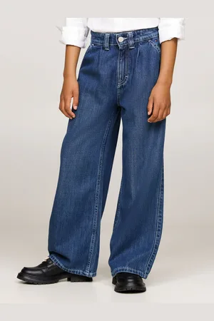 Tommy Hilfiger Blå Mabel Pleats Mid Rise Jeans4 år (104cm)