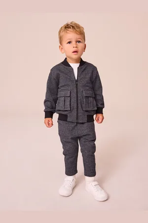 Next 2 Piece Jersey Textured Bomber Jacket and Joggers Set (3mths-7yrs)5 - 6 år (110 - 116cm)
