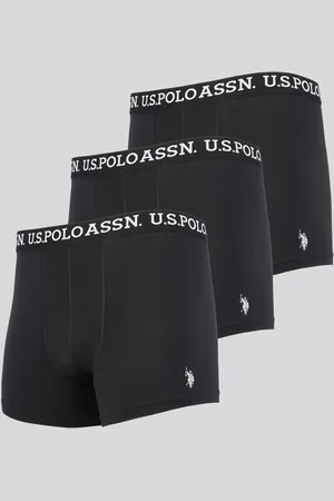 U.S. Polo Assn. U. S. Polo Assn Mens Black Boxer Shorts 3 PackXL