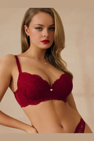 Boux Avenue Blå Billie Lace Balkon BH