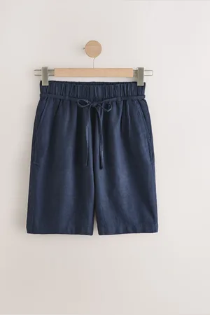 Next Slips Talje Hør Blend Shorts38lang