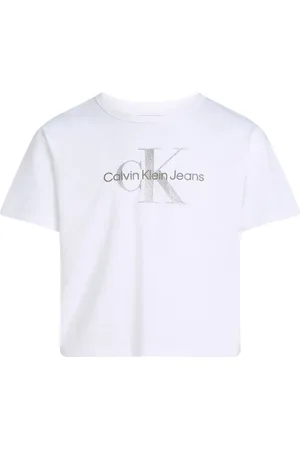 Calvin Klein Monologo Glitter 100% Cotton T-Shirt14 år (164cm)