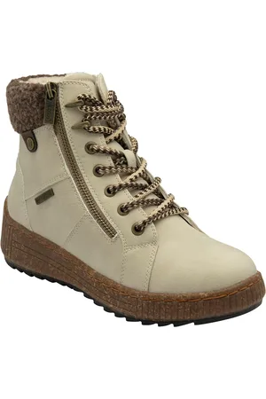 Lotus Zip-Up Flat Ankle Boots