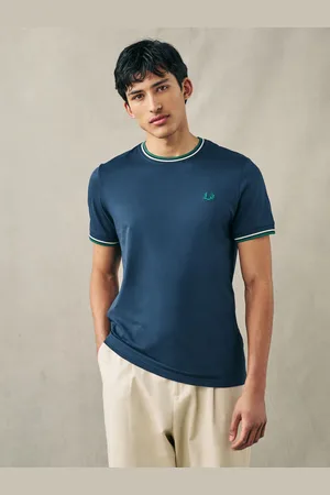 Fred Perry T-shirt med Twin Tipped LogoStor