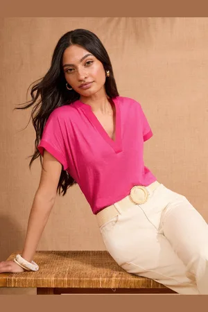 Love & Roses V-Neck Jersey T-Shirt36