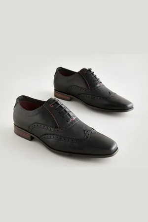 Next Embossed Oxford Wingcap Brogue Shoes