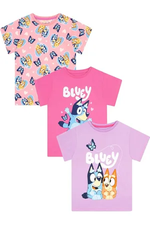 Character Girls 100% Cotton T-Shirts 3 Pack122128cm