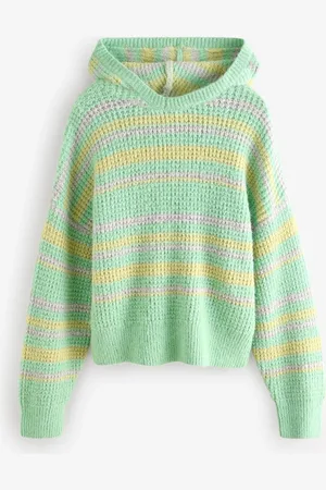 Next Relaxed Stitch Knitted HoodieS Reg